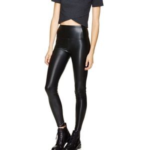 Wilfred free daria faux leather leggings aritzia